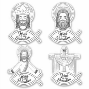 Jésus est mon sticker de set de salut