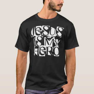 Jésus est mon T-shirt de noir de héros