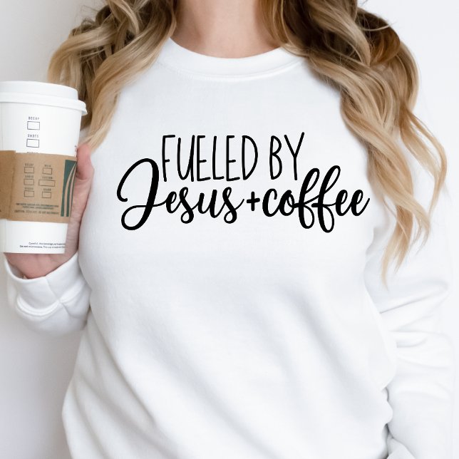 Jésus et café Sweatshirt Idée cadeau pour femmes (Créateur téléchargé)