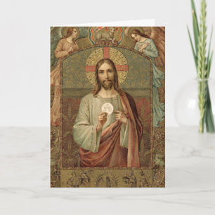 Jesus Eucharistie Erste Heilige Kommunion Engel Ho Karte