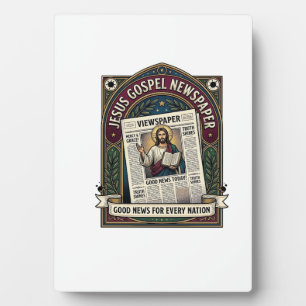 Jesus-Evangeliumszeitung Jesus-Zeitung Christliche Fotoplatte