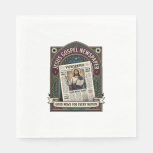 Jesus-Evangeliumszeitung Jesus-Zeitung Christliche Serviette