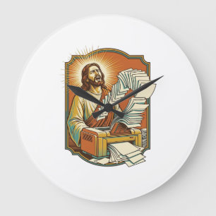 Jesus Excel-Tabelle druckt 50 leere Seiten Büro H Große Wanduhr