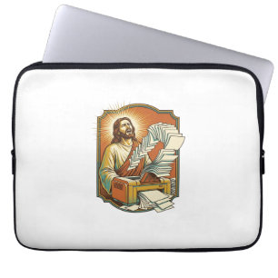 Jesus Excel-Tabelle druckt 50 leere Seiten Büro H Laptopschutzhülle