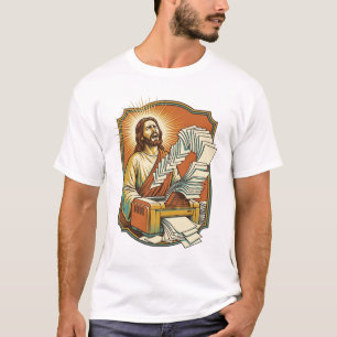 Jesus Excel-Tabelle druckt 50 leere Seiten Büro H T-Shirt