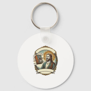 Jesus fakes Lachen Lauter Club Kann Party Humo nic Schlüsselanhänger