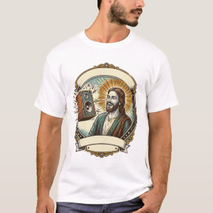 Jesus fakes Lachen Lauter Club Kann Party Humo nic T-Shirt