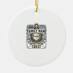 Jesus Familienname Wappen Jesus Familienname Wappe Keramik Ornament