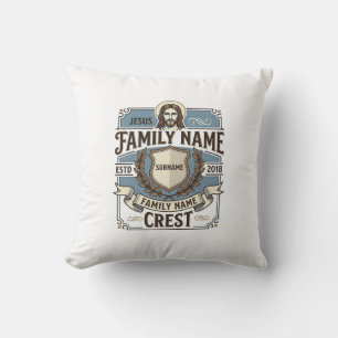 Jesus Familienname Wappen Jesus Familienname Wappe Kissen