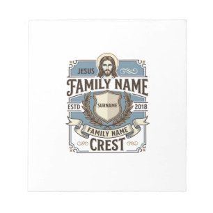 Jesus Familienname Wappen Jesus Familienname Wappe Notizblock