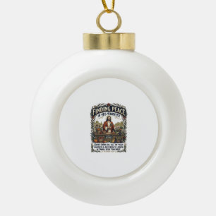 Jesus Farmers Market Handgefertigtes Lebensmittel  Keramik Kugel-Ornament