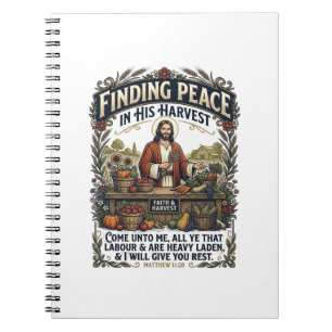 Jesus Farmers Market Handgefertigtes Lebensmittel  Notizblock