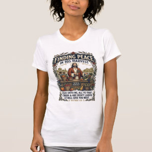 Jesus Farmers Market Handgefertigtes Lebensmittel T-Shirt