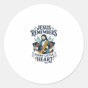 Jesus Fehlgeburt Trost Heilung T-Shirt Inspirat Runder Aufkleber