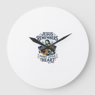 Jesus Fehlgeburt Trost Heilung T-Shirt Inspiration Große Wanduhr