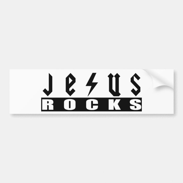 Jesus-Felsen Autoaufkleber (Vorne)