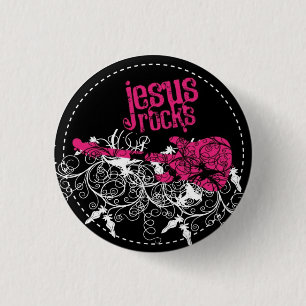Jesus-Felsen Button