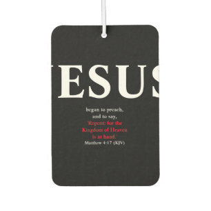 Jesus fing an zu predigen. Matthew 4:17 Autolufterfrischer