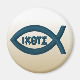 Jesus-Fisch-christliches Symbol Magnet