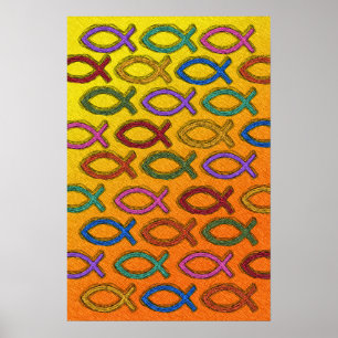 JESUS-FISCH-ENTWURF POSTER