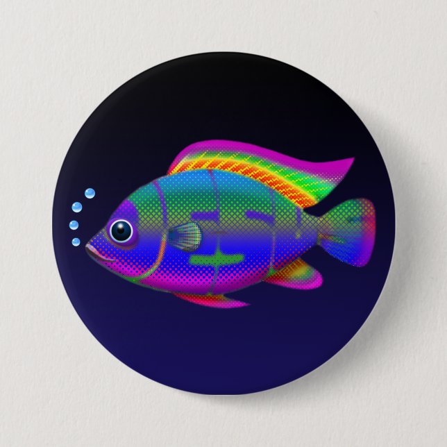 Jesus-Fische Button (Vorderseite)