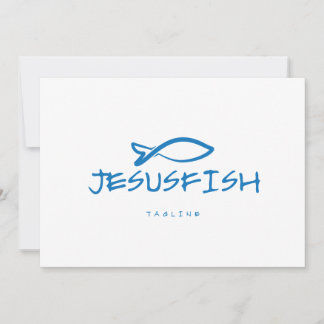Jesus FISH Logo-Vorlage Einladung