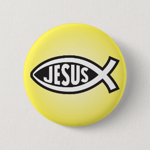 Jesus Fish Secret Symbol Ichthys Signal ī ī ī ¡ ţs Button