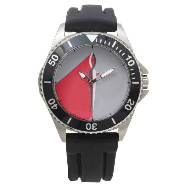 Jesus Fish Sword Armbanduhr (Vorderseite)