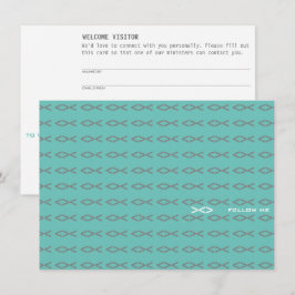 Jesus Fish Text Visitenkarte Begleitkarte