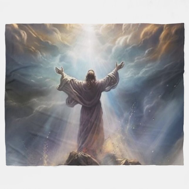 JESUS FLEECEDECKE (Vorderseite (Horizontal))