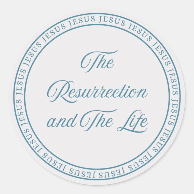 Jesus - Flush Seal Large Runder Aufkleber (Vorderseite)
