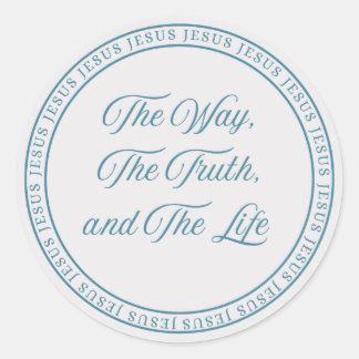Jesus - Flush Seal Runder Aufkleber