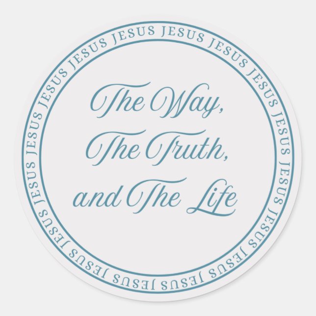 Jesus - Flush Seal Runder Aufkleber (Vorderseite)