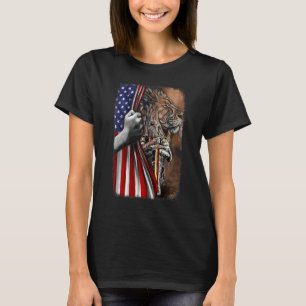 Jesus Frau Kriegerin Christi Löwe Gott Juda USA F T-Shirt