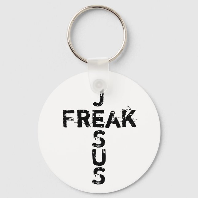 Jesus Freak - Kreuz Schlüsselanhänger (Vorderseite)