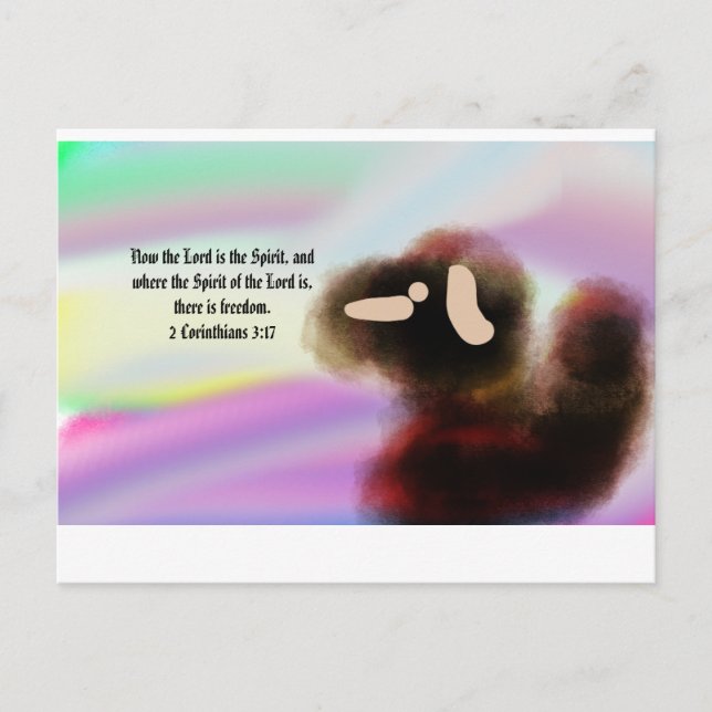 Jesus Freiheit  Postkarte (Vorderseite)