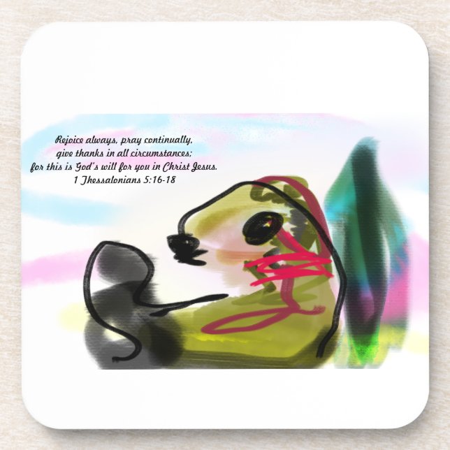 Jesus freue sich getränkeuntersetzer (Vorderseite)