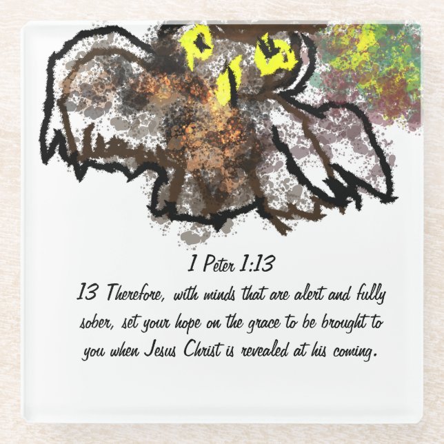 Jesus Freund Glasuntersetzer (Vorderseite)