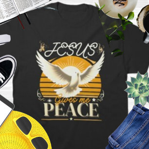 Jesus Friedenstaube Nachkommen Design für Christen T-Shirt