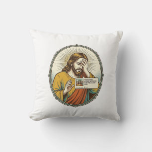 Jesus fügte der Geschichte statt direkter Nachrich Kissen