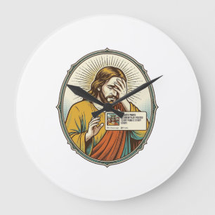 Jesus fügte Geschichte statt direkter Nachricht au Große Wanduhr