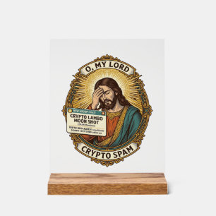 Jesus fügte Spam Crypto-Gruppenchat Ärger Humor hi Acrylschild