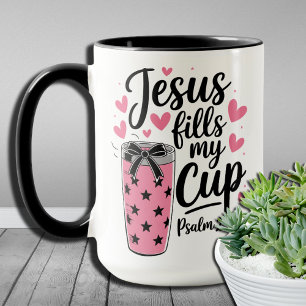 Jesus füllt meinen Cup - inspirierende Christliche Tasse