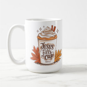 Jesus füllt meinen Pokalpsalm um 23:5 Kaffee Kaffeetasse