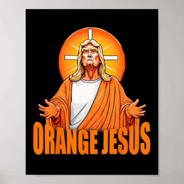 Jesus Funny Trump Poster (Vorne)