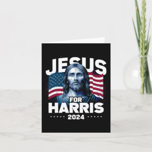 Jesus für Harris Kamala 2024 Karte