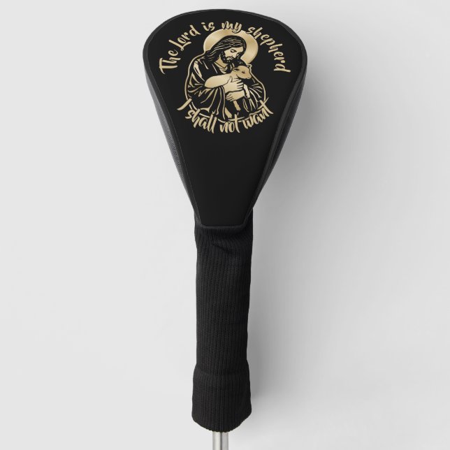 Jesus Fürsorgender Hirte Golf Headcover (Vorderseite)