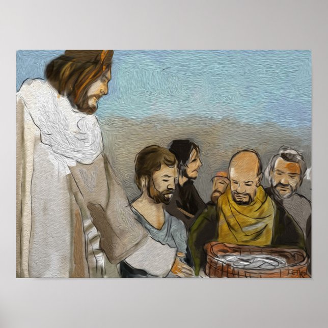 Jesus Fütterte fünf Tausend Poster (Vorne)