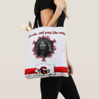Jésus Gardez votre calme & priez comme un fou sac