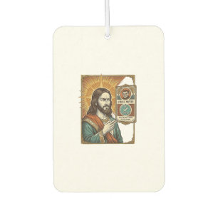 Jesus gefälschtes verifiziertes Häkchen Betrug Tro Autolufterfrischer